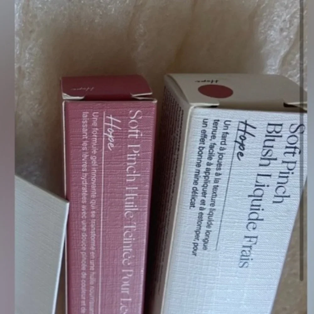 NWT Rare Beauty Soft Pinch Blush Soft Pinch Lip Oil and Sample in Hope Bundle
